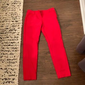 Express red dress pants 00 regular columnist
